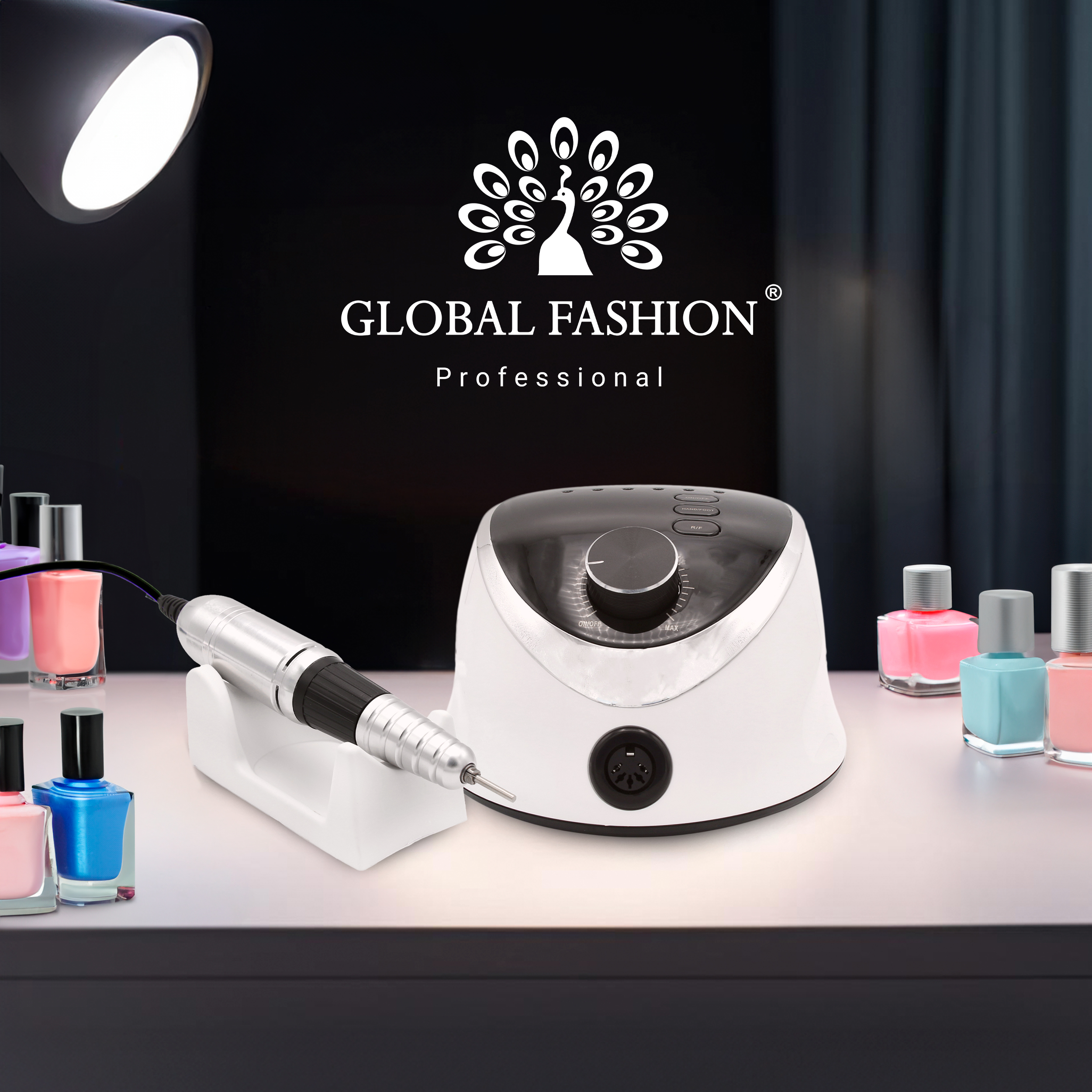 Професійний апарат для манікюру і педикюру M12 Global Fashion 68Вт 35000 об/хв - топовий продукт від Global Fashion