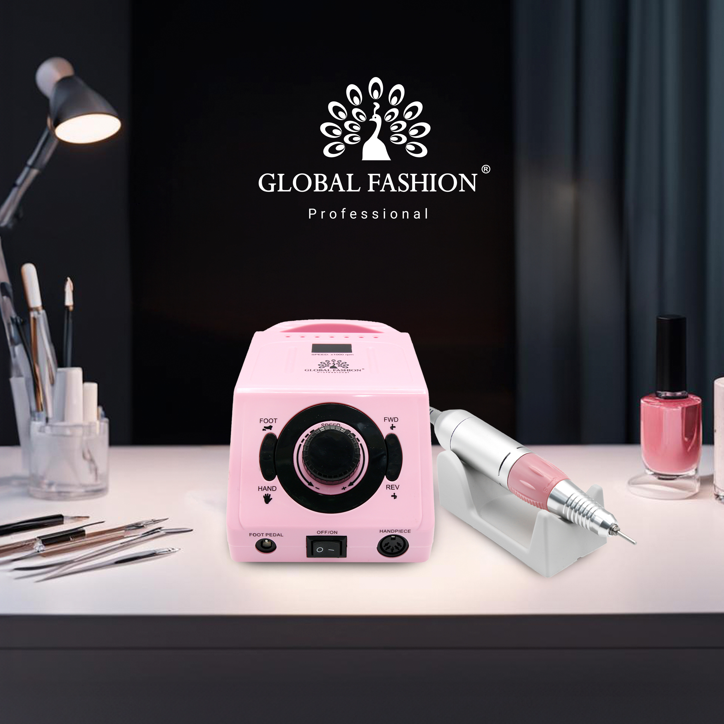 Electric nail drill ZS-716 Global Fashion 65W 35000 rpm - one of the best nail clippers