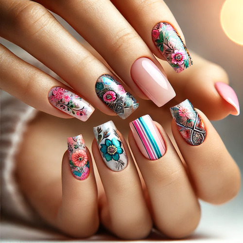 How to put stickers on your nails: 4 easy steps